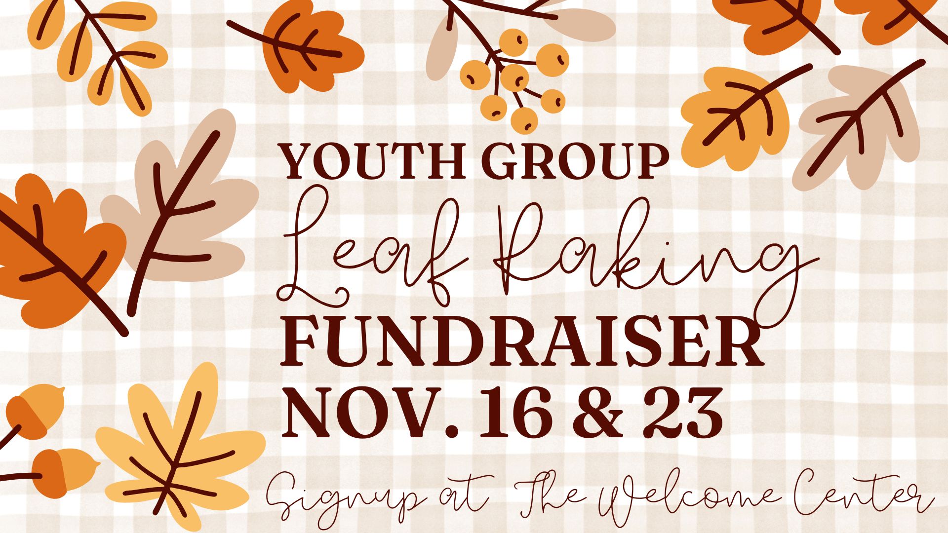 Youth Leaf Raking Fundraiser